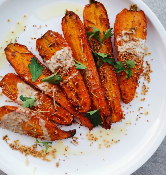 Zanahorias asadas con ghee