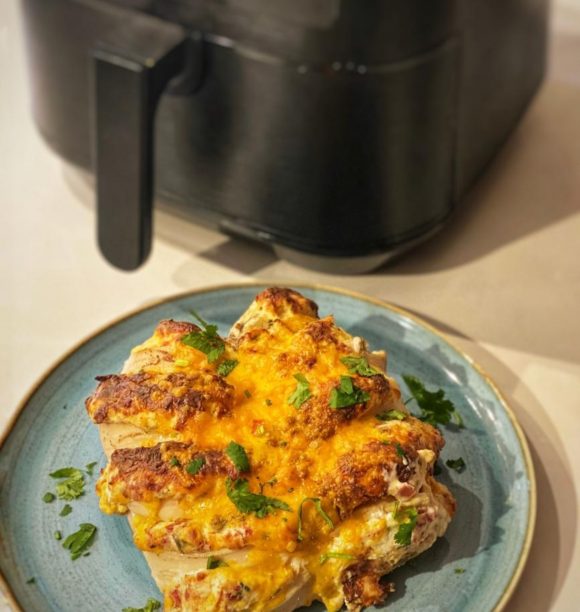 Hasselback de pollo y jalapeño