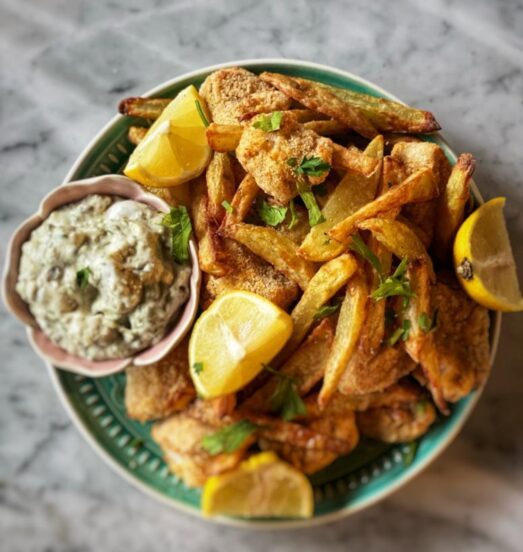 Fish &#038; chips con salsa tártara