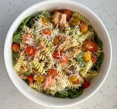 Receta Ensalada de pasta con salmón y pesto Instant Pot